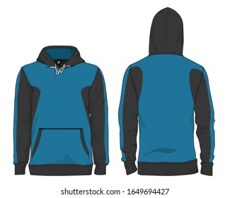 Hoodie jacket template design vector
