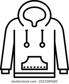 Hoodie Line vector Icon Design