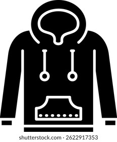 Hoodie Linie Vektor Icon Design