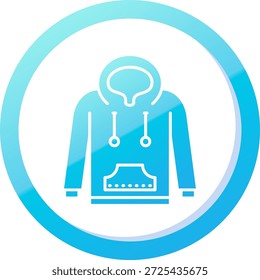 Hoodie Linie Vektor Icon Design
