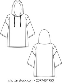 hoodie long sweatshirt, short sleeve hoodie