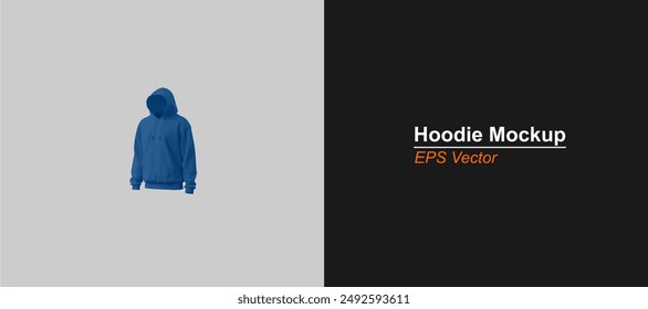 Hoodie Mockup Realistic EPS Vector Format