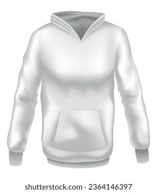 Hoodie mockup template for clothing branding and product presentation. Realistic front view. Perfect for fashion and apparel design