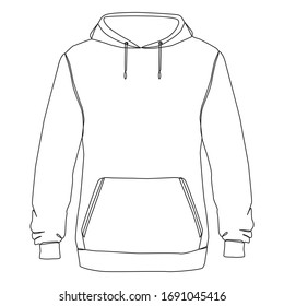 Black White Hoody Sketch High Res Stock Images Shutterstock