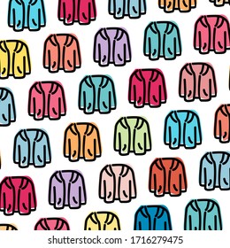 Hoodie pattern, white isolated background