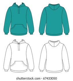 7,045 Female hoodie template Images, Stock Photos & Vectors | Shutterstock