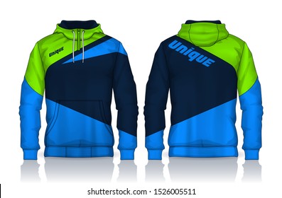 Green Hoodie Template Stock Vectors Images Vector Art Shutterstock