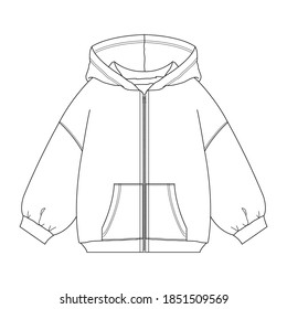 Hoodie Sweatshirt Design Templates Hooded Vector Stock Vector (Royalty ...