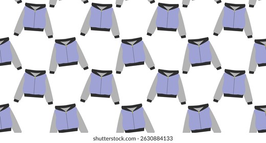 Suéter Hoodie com fecho de correr Padrão Sem Costura Pano Sazonal Promo Materiais Fundo ideia