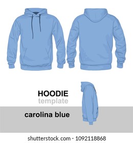 Hoodie Template Carolina Blue