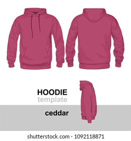 Hoodie Template Ceddar