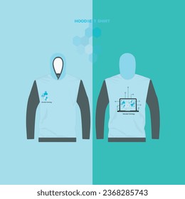hoodie t-shirt design vector with IT background