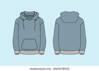 A hoodie is a type of sweatshirt with a hood that partially or fully covers the wearer's head or face.