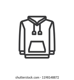 Hoodie vector icon 