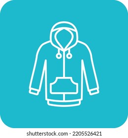 Hoodie vector icon. Can be used for printing, mobile and web applications.
