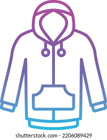 Hoodie vector icon. Can be used for printing, mobile and web applications.