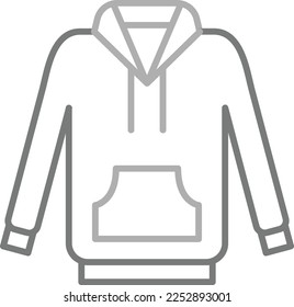 Hoodie vector icon. Can be used for printing, mobile and web applications.