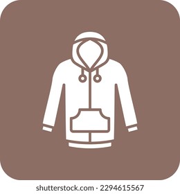 Icono vectorial de Hoodie. Se puede usar para imprimir, móviles y aplicaciones web.