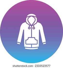 Hoodie vector icon. Can be used for printing, mobile and web applications.