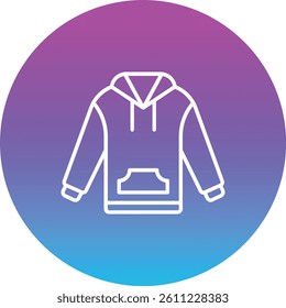 Hoodie vector icon. Can be used for printing, mobile and web applications.