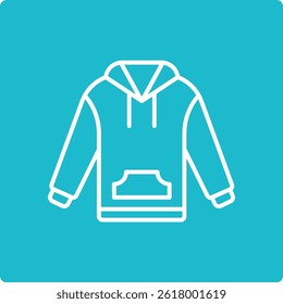 Hoodie vector icon. Can be used for printing, mobile and web applications.