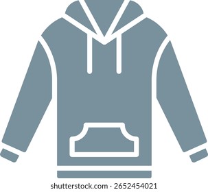 Hoodie vector icon. Can be used for printing, mobile and web applications.