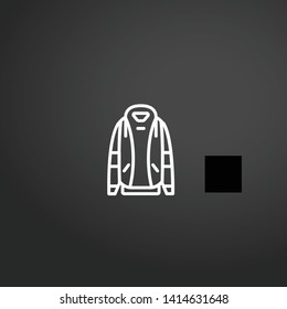 Hoodie vector icon. Hoodie concept stroke symbol design. Thin graphic elements vector illustration, outline pattern for your web site design, logo, UI. EPS 10.