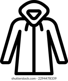 hoodie Vector illustration on a transparent background. Premium quality symmbols. Thin line vector icons for concept and graphic design. 

