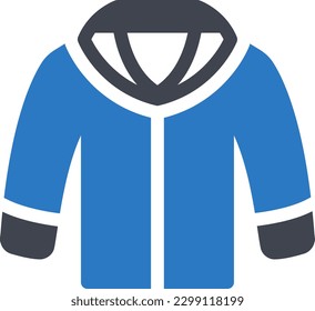 hoodie Vector illustration on a transparent background. Premium quality symmbols. Glyphs vector icons for concept and graphic design.