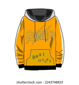 Hoody other color design illustration for mock up