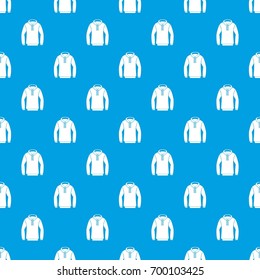 Hoody pattern repeat seamless in blue color for any design. Vector geometric illustration