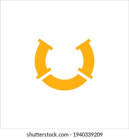 hoof logo design vector sign 