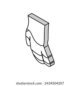 Huf Schwein Tier isometrische Ikone Vektor. Huf Schwein Tier Zeichen. isolierte Symbol Illustration