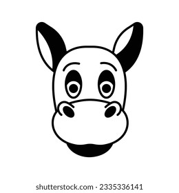 Hoofed mammal Vector icon which can easily modify or edit

