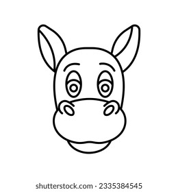 Hoofed mammal Vector icon which can easily modify or edit

