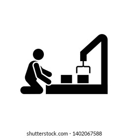 Hook, assembly, production, manufacturing icon. Element of manufacturing icon. Premium quality graphic design icon. Signs and symbols collection icon for websites, web design