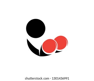 Hook boxing icon template