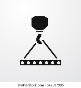 hook with cargo icon illustration isolated vector sign symbol