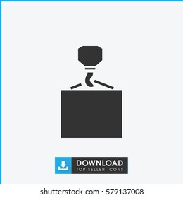 hook with cargo icon illustration isolated vector sign symbol