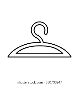hook clothes isolated icon vector illustration design