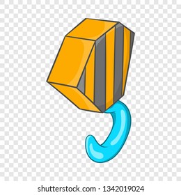 Hook from crane icon in cartoon style isolated on background for any web design 