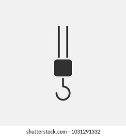 Hook crane icon illustration isolated vector sign symbol