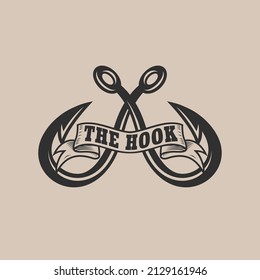 The Hook Emblem Logo Design