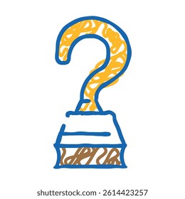 hook hand pirate doodle icon sketch vector. hook hand pirate sign. isolated symbol illustration