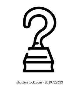 hook hand pirate line icon vector. hook hand pirate sign. isolated contour symbol black illustration