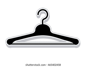 hook for hanging clothes vector illustration design