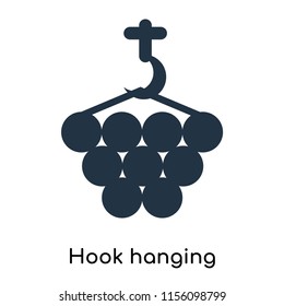 Hook hanging material icon vector isolated on white background, Hook hanging material transparent sign , symbols or elements in filled style