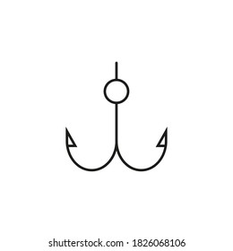Hook icon. Element of travel icon for mobile concept and web apps. Thin line Hook icon can be used for web and mobile. Premium icon on white background