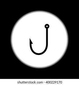 Hook icon. Flat design style eps 10