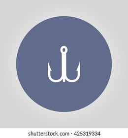 Hook icon. Flat design style eps 10